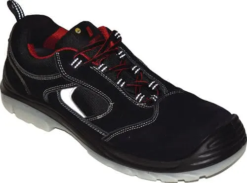 Sicherheitsschuh EASY STEP Gr.45 schwarz S1P SRC EN20345 Leder NITRAS