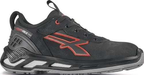 Sicherheitsschuh TUCKER Gr.46 schwarz/ro t S3 CI SRC ESD EN20345 Leder U.POWER