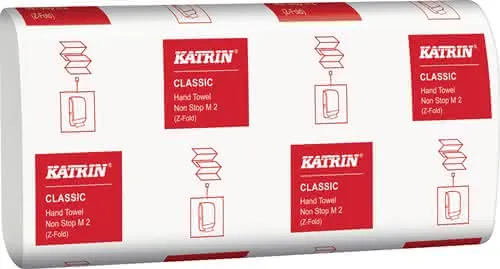 Falthandtuch Katrin Classic M 2 2-lagig weiß L240xB203ca.mm 4000 Tücher/KT