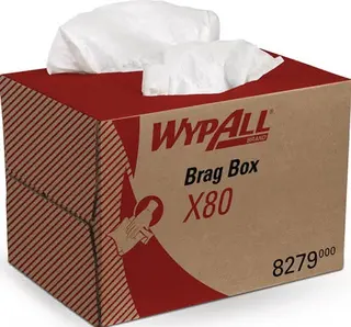 Wischtuch WypAll® X80 8279 L424xB282ca.m m weiß 1-lagig Box WYPALL