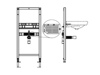nextVIT Waschtisch-Element Einlochbatterie SBH 120 ohne Wandscheiben – Bild 3