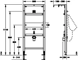 nextVIT Urinal-Element AP-Spülsystem SBH 120 Elektronisch/Mechanisch – Bild 3