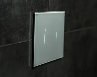 WC-Betätigungsplatte Zero Lumo 2-M Glas Weiß Fliesenbündig – Bild 3