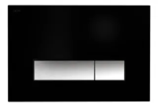 WC-Betätigungsplatte MEPA Orbit 2-M Kunststoff Mattschwarz