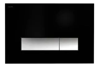 WC-Betätigungsplatte MEPA Orbit 2-M Kunststoff Brilliantschwarz