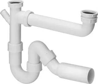 Viega Ablaufverbindung 79485.20 in G1 1/2 x 50mm x 90-310mm Kst. weiss – Bild 2