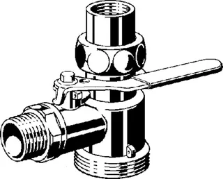 Viega Gaszähler-Kugeleckhahn G21115 in R1 1/2 x Rp1 1/2 Messing – Bild 3