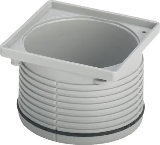 Viega Aufsatzrahmen 4922.2 in 100x100mm Kunststoff grau