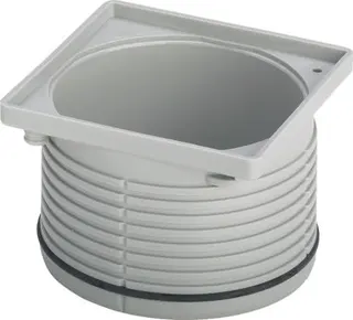 Viega Aufsatzrahmen 4922.2 in 100x100mm Kunststoff grau