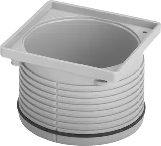 Viega Aufsatzrahmen 4922.2 in 100x100mm Kunststoff grau – Bild 2