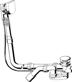 Viega Ab-/Überlauf Multiplex Visign M9 6171.12 in 1070mmxDN40/50 verchromt – Bild 3