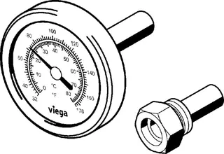 Viega Thermometerset 1010.9 geeignet für Modell 1010 – Bild 3