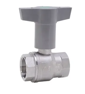 Gewinde-Kugelhahn Edelstahl 835T.0-1/2" IG/IG ISO-T-Griff PN40