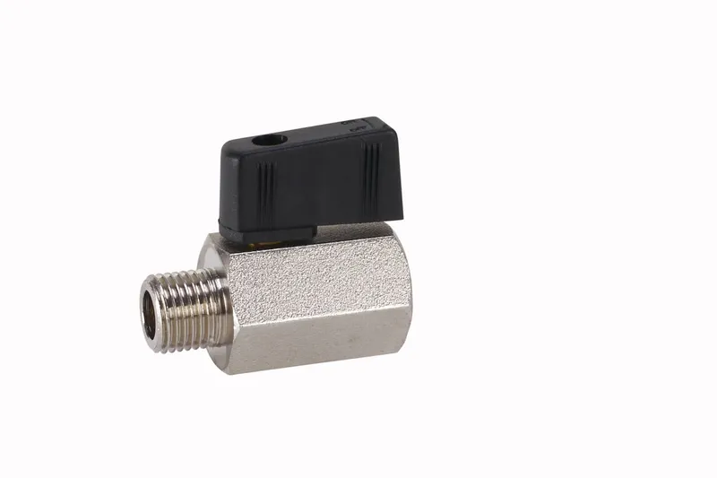 Mini-Kugelhahn Messing 93501-1/2" IG/AG PN30