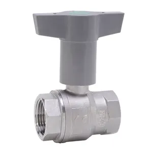 Gewinde-Kugelhahn Edelstahl 835T.0-1 1/4" IG/IG ISO-T-Griff PN25