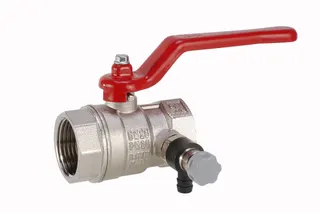Gewinde-Kugelhahn Messing 115-2"I IG/IG PN20 mit Entleerung
