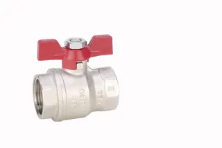 Gewinde-Kugelhahn Messing 990.2-3/4" IG/IG Flügelgriff PN40
