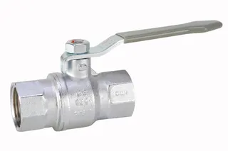 Gewinde-Kugelhahn Messing PN40 984D.0-1/2" IG/IG Hebel DIN-Baul.