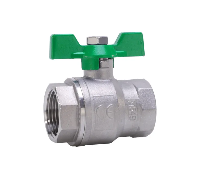 Gewinde-Kugelhahn Edelstahl 835.2-3/4" IG/IG Flügelgriff PN40