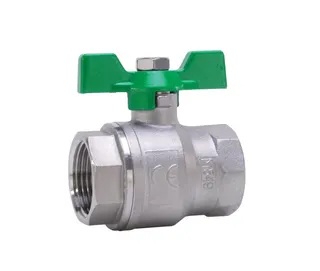 Gewinde-Kugelhahn Edelstahl 835.2-1/2" IG/IG Flügelgriff PN40