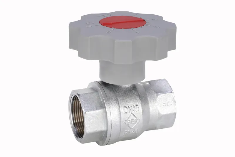 Gewinde-Kugelhahn Messing IG/IG PN40 984HGT-3/4" mit Handgetriebe