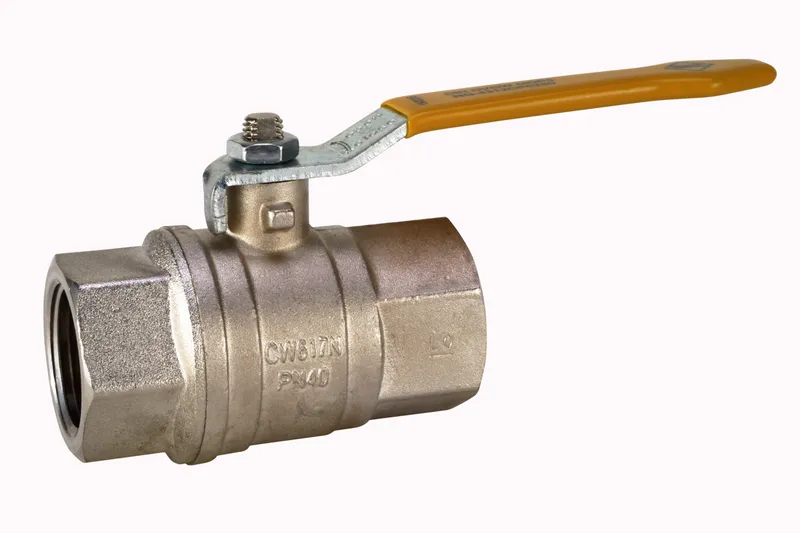 Gewinde-Kugelhahn Messing 960.0-1/4" IG/IG Hebelgriff PN65