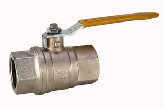 Gewinde-Kugelhahn Messing 960.0-1/4" IG/IG Hebelgriff PN65