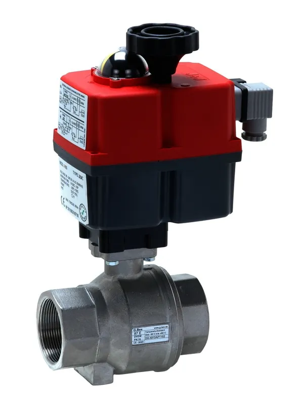 Automatik-Gewindekugelhahn Edelstahl AKE 87E-2"-AA-S55 24V-240V AC/DC