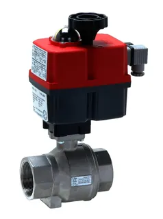 Automatik-Gewindekugelhahn Edelstahl AKE 87E-2"-AA-S55 24V-240V AC/DC