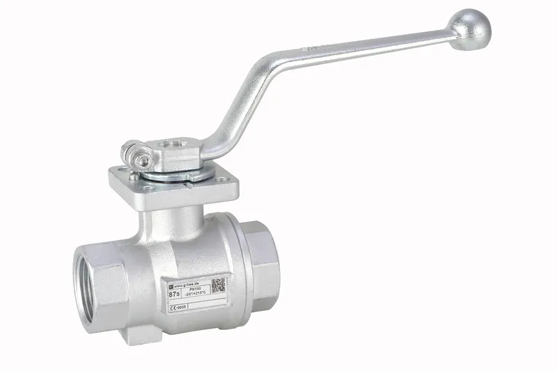 Gewinde-Kugelhahn Stahlguss 87S-2"-DVGW-G IG/IG PN16