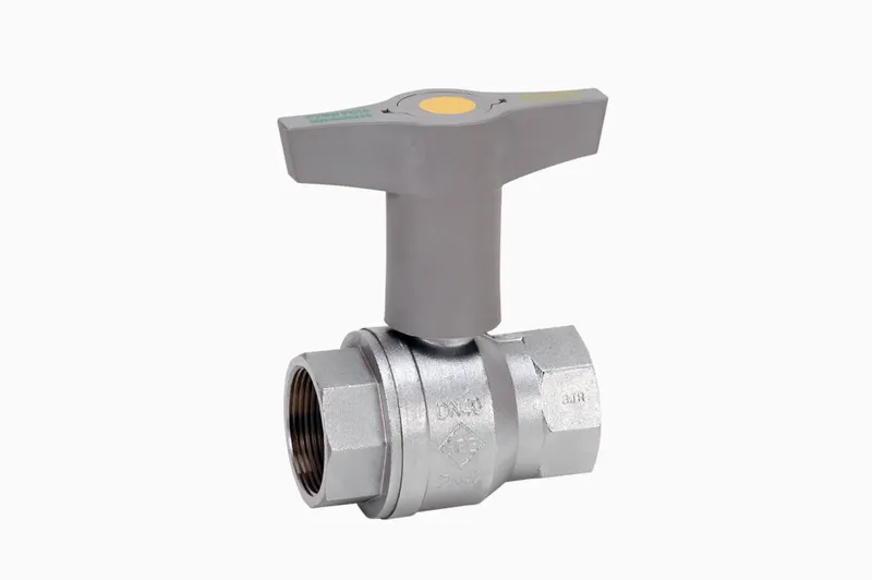 Gewinde-Kugelhahn Messing 984T.0-1/2" IG/IG ISO-T-Griff PN40