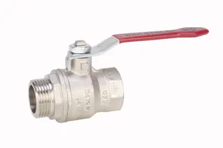Gewinde-Kugelhahn Messing 990.1-1/4" IG/AG Hebelgriff PN40