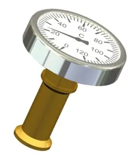 Nachrüstsatz Thermometer für ISO-T Griff 984THE-1/2" +3/4" / M8 f. 984T, 990T