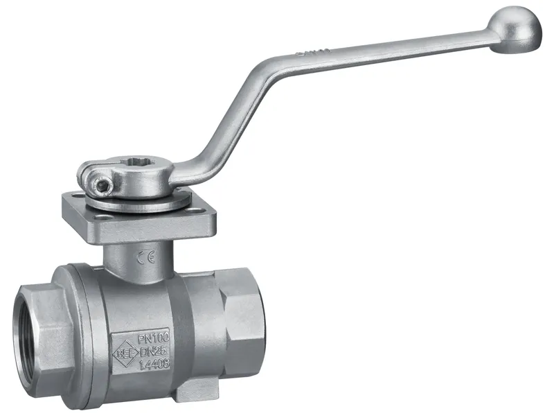Gewinde-Kugelhahn Edelstahl 87E-1"-DVGW-G IG/IG PN16