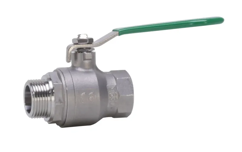 Gewinde-Kugelhahn Edelstahl 835.1- 1 1/2" IG/AG Hebelgriff PN25