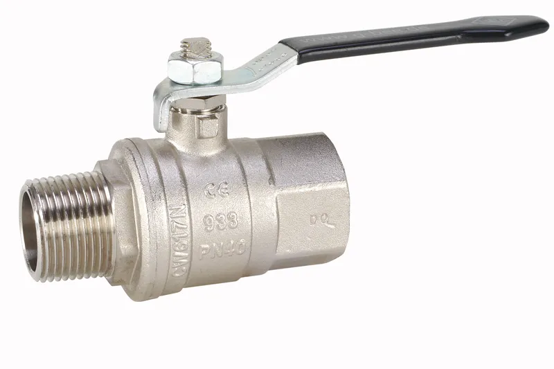 Gewinde-Kugelhahn Messing 933.1-4" IG/AG Hebelgriff PN14