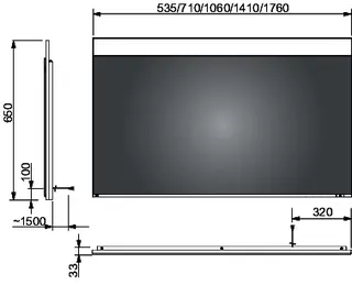 Keuco Lichtspiegel Edition 400 11597, 1 Lichtfarbe, 535 x 650 x 33 mm – Bild 2