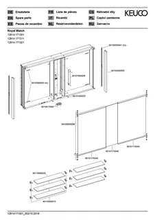 Keuco Spiegelschrank Royal Match 12814, Wandeinbau, 1200 x 700 x 149 mm – Bild 4