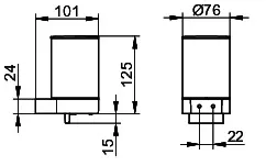 Keuco Lotionspender Plan 14951, komplett, Edelstahl – Bild 2