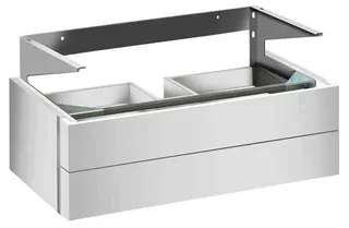 Keuco Waschtisch-Unterbau Edition 300 30384, 2 Auszüge, weiß Hochgl/weiß Hochgl