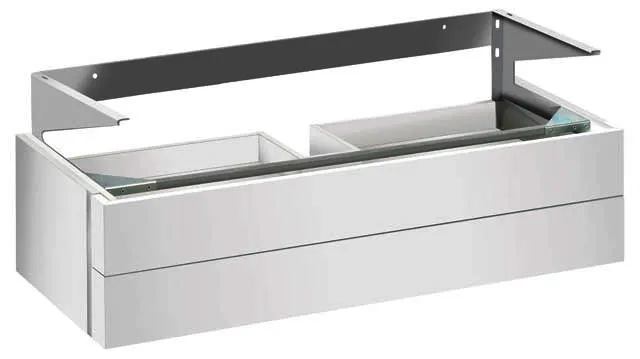 Keuco Waschtisch-Unterbau Edition 300 30374, 2 Auszüge, weiß Hochgl/weiß Hochgl