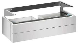 Keuco Waschtisch-Unterbau Edition 300 30374, 2 Auszüge, weiß Hochgl/weiß Hochgl