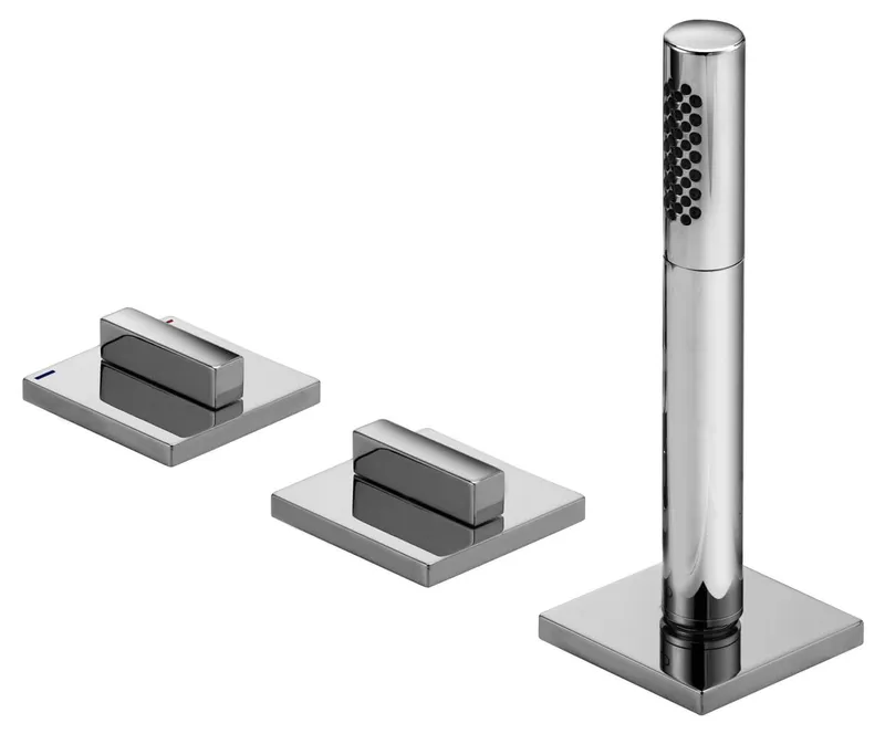 Keuco EHM-Wannenmischer Edition 11 51130, 3-Loch, Wannenrand, Nickel gebürstet