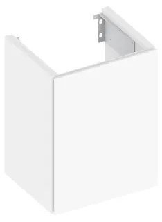 KE WTU X-Line 33122, 1-trg.,Anschl.,re., weiß/Glas weiß, 460x605x380mm