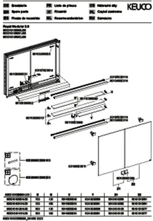 Keuco Royal Modular 2.0 SPS, bel. 80021, Einb,2Steckd,sb-elox,1000x700x160mm – Bild 3