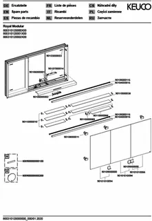 Keuco Royal Modular 2.0 SPS, bel. 80031, Einb,2Steckd,sb-elox,1200x700x120mm – Bild 4