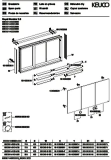 Keuco Royal Modular 2.0 SPS, unbel. 80030, Vorb,1Steckd/USB,sb-elox,1400x700x120mm – Bild 3