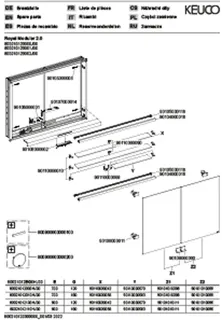 Keuco Royal Modular 2.0 SPS, bel. 80021, Einb,1Steckd/USB,sb-elox,1200x700x160mm – Bild 3