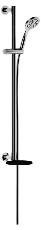 Keuco Brause-Set IXMO 59587, mit Ablage anthrazit, rund, verchromt