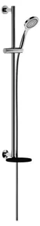 Keuco Brause-Set IXMO 59587, mit Ablage anthrazit, rund, verchromt